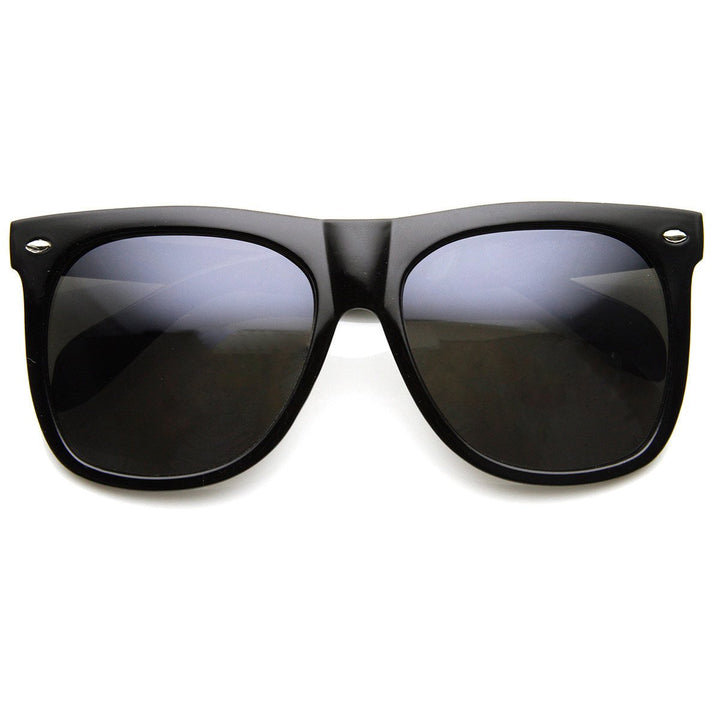 Large Oversized Horned Rim Sunglasses Dark Tinted Lens Model 8889 Acetate Frame Image 3