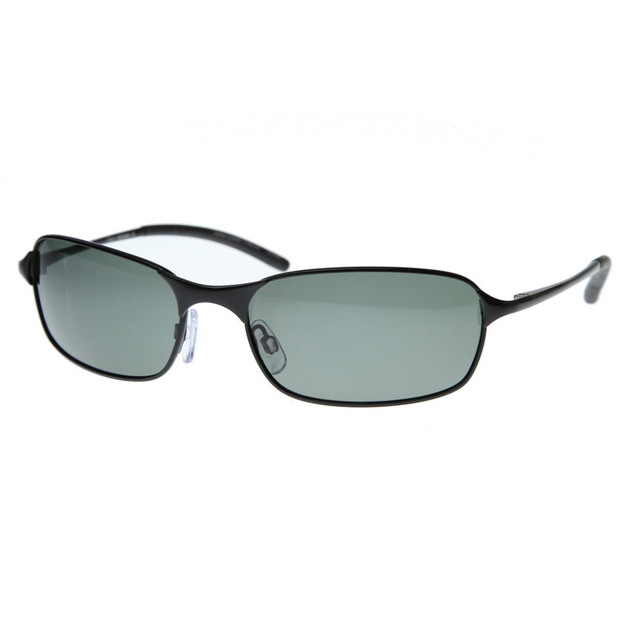 Polarized Thin Wire Frame Metal Sunglasses - 8321 Image 1