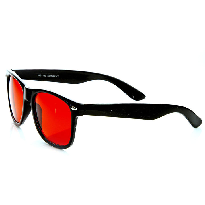 Rare Color Tinted Lens Classic Horned Rim Sunglasses Image 3