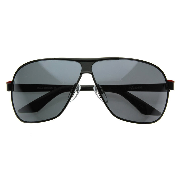 Square Aviator Metal Sunglasses 1574 UV Protection Soft Curves for All Face Shapes Image 4