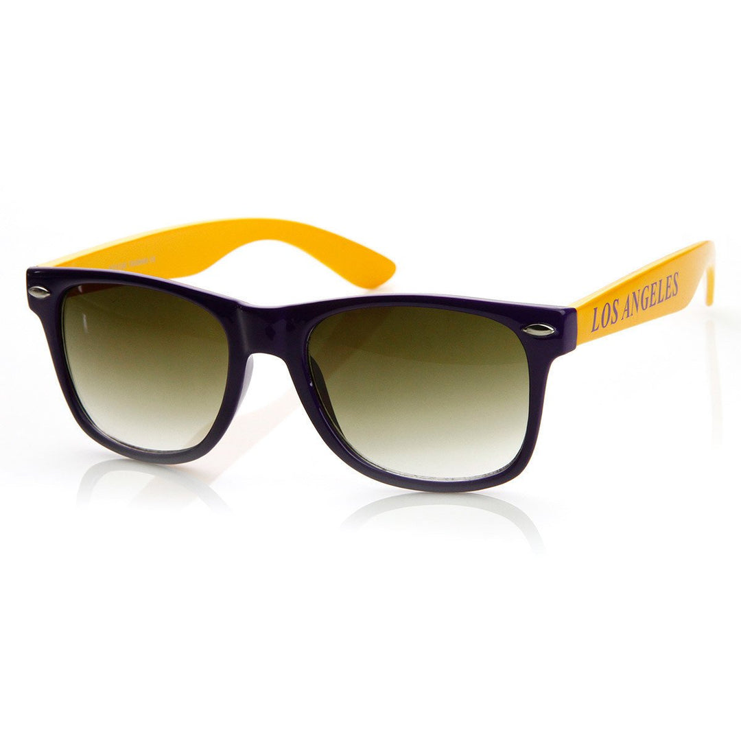 Team Sports Basketball Horned Rim Sunglasses Two-Tone Acetate Frame 8787 Image 1