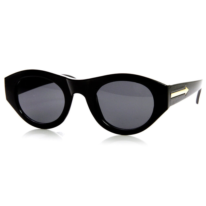 High Fashion Bold Rim Oval Womens Sunglasses - 9298 Image 3