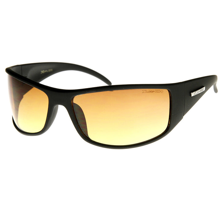 Large Rectangular HD Sports Wrap Sunglasses 8667 Polycarbonate UV Protection Image 4