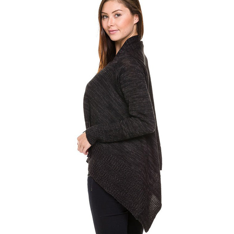 TWO-TONED Knit Lightweight Cardigan Image 2