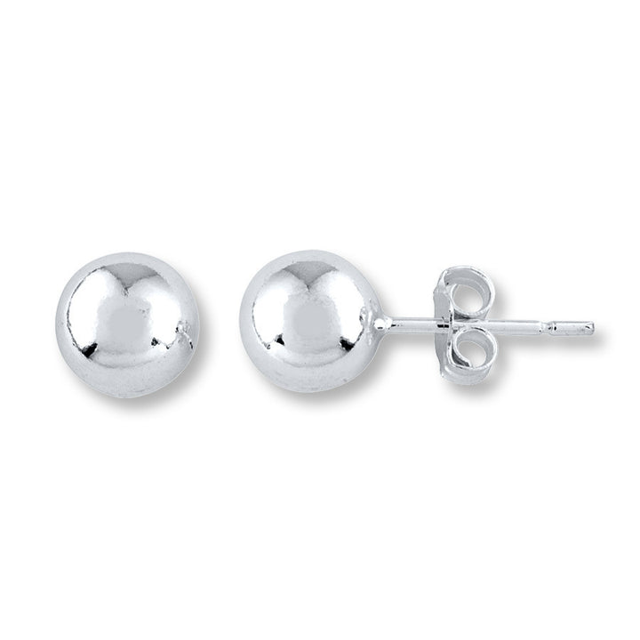 Set of 3 Sterling Silver Ball Stud Earrings Image 4