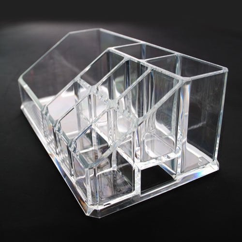 Clear Acrylic Makeup Organizer - great for makeup party favors craft storage party displays etc Image 1