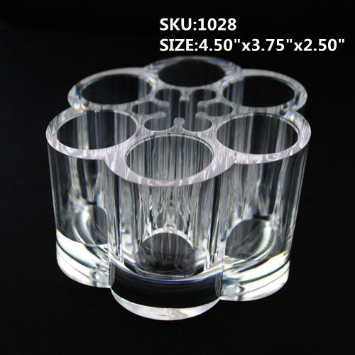 Clear Acrylic Makeup Organizer Small Beauty Acrylic makeup or brush holders jewelry case for wedding gifts ideas Image 1