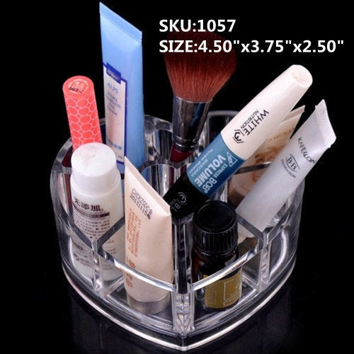 Clear Acrylic Makeup Organizer Small Beauty Acrylic makeup or brush holders jewelry case for wedding gifts ideas Image 2