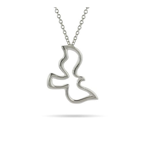 Sterling Silver Designer Dove Necklace Image 1