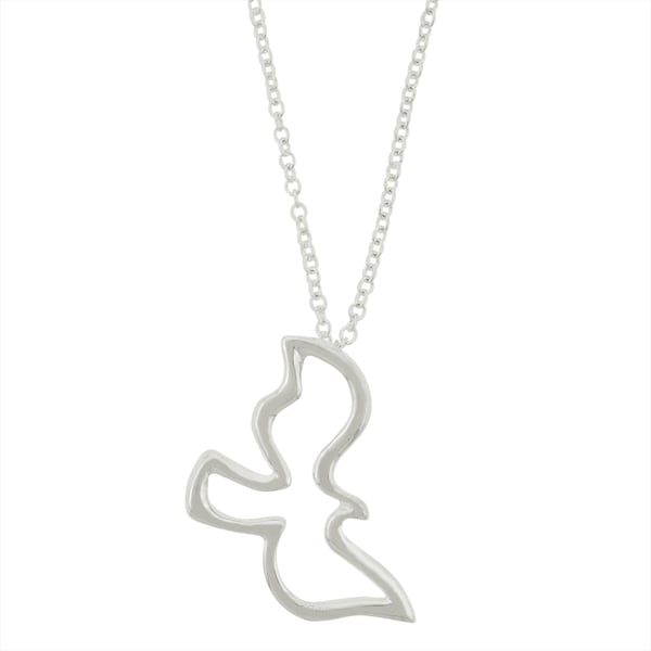 Sterling Silver Designer Dove Necklace Image 2