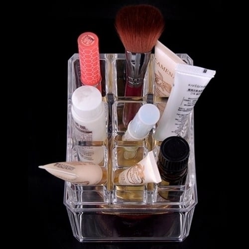 Acrylic Cosmetic Organizer Makeup Brushes Lipstick Holder 1035 Image 1