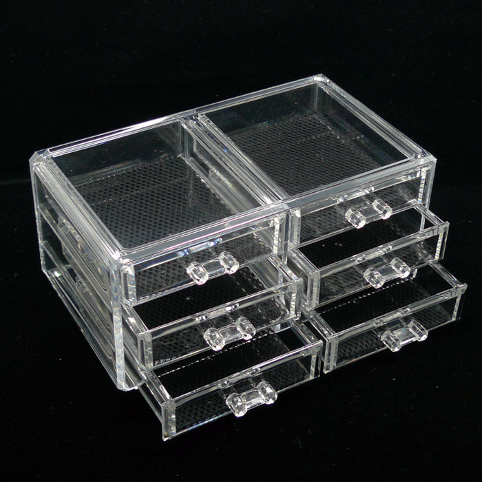 Luxury Acrylic Cosmetic Organizer Makeup Box 4 Drawers 1005-5 Image 2