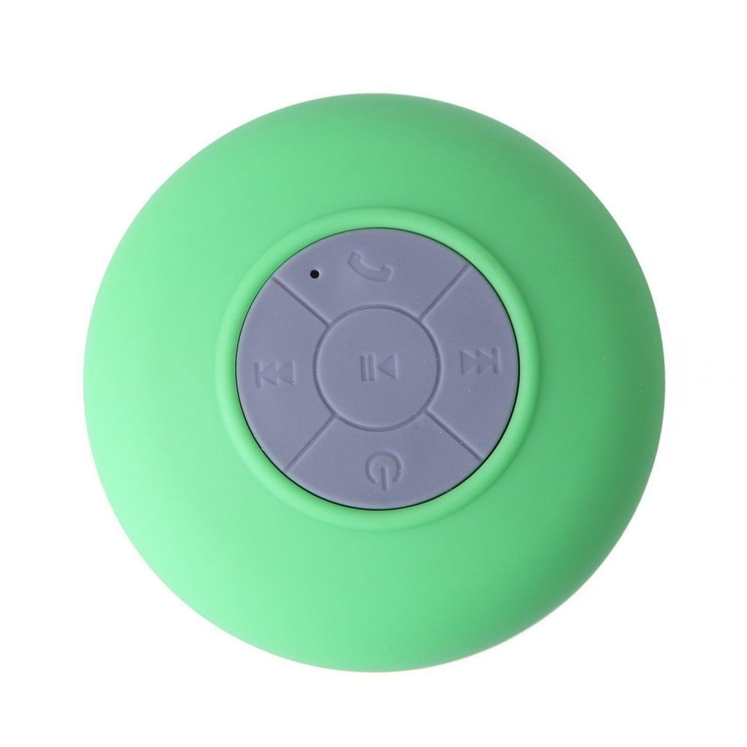 Waterproof Bluetooth Shower Speaker Hands Free Speakerphone-Green Image 1