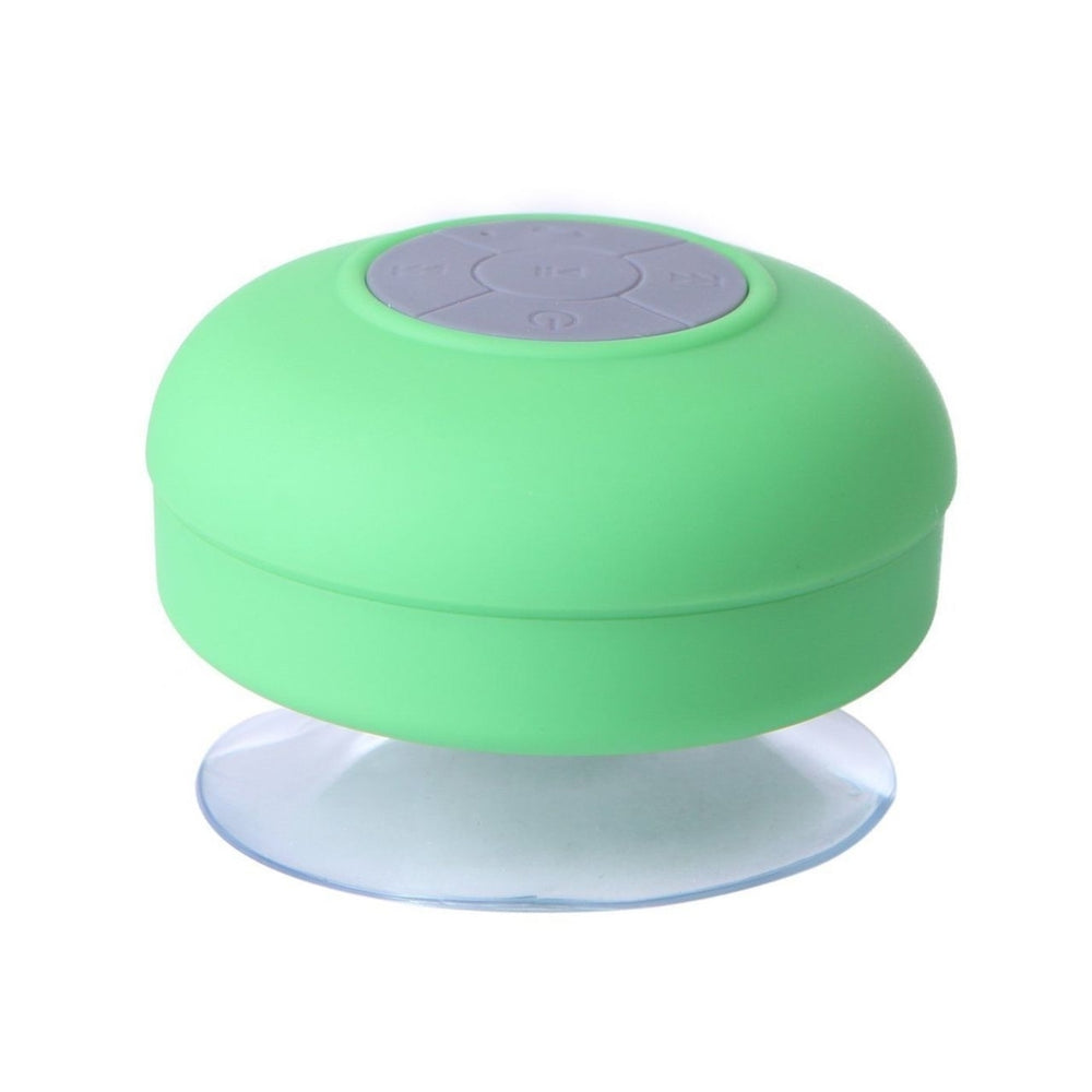 Waterproof Bluetooth Shower Speaker Hands Free Speakerphone-Green Image 2