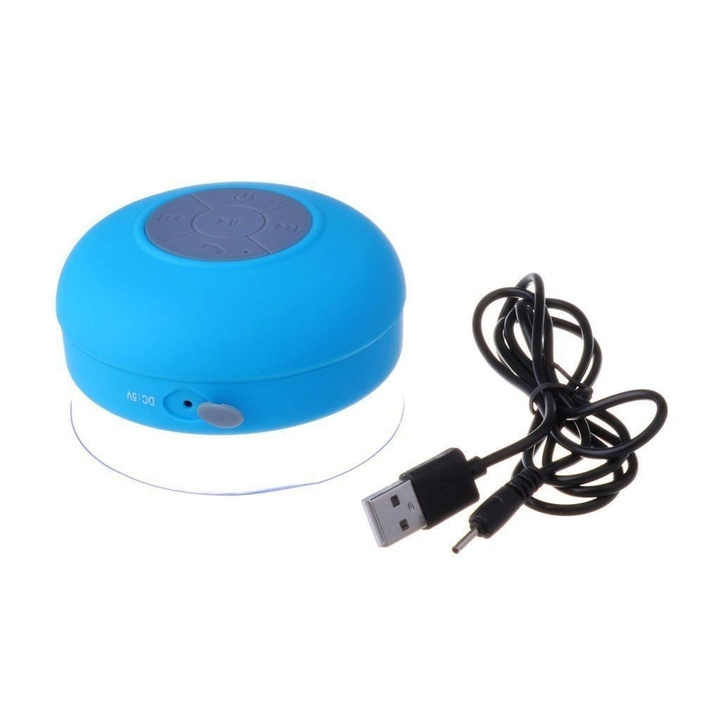 Waterproof Bluetooth Shower Speaker Hands Free Speaker - Blue Image 2