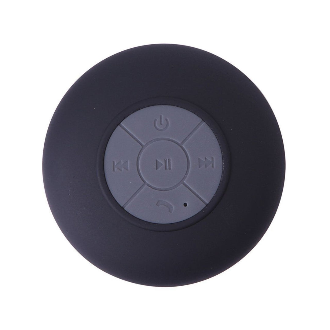 Waterproof Bluetooth Shower Speaker Hands Free Speakerphone Black Image 3