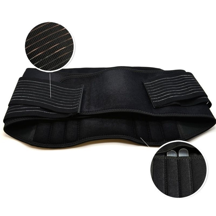 Neoprene Lumbar Lower Back Support Belt Brace Strap Pain Relief Posture Trimmer Image 1