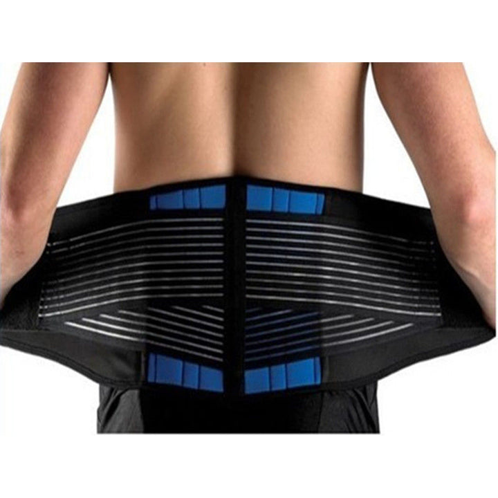 Deluxe Neoprene Double Pull Lumbar Lower Back Support Brace Exercise Belt Image 1