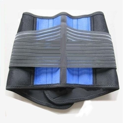 Deluxe Neoprene Double Pull Lumbar Lower Back Support Brace Exercise Belt Image 4