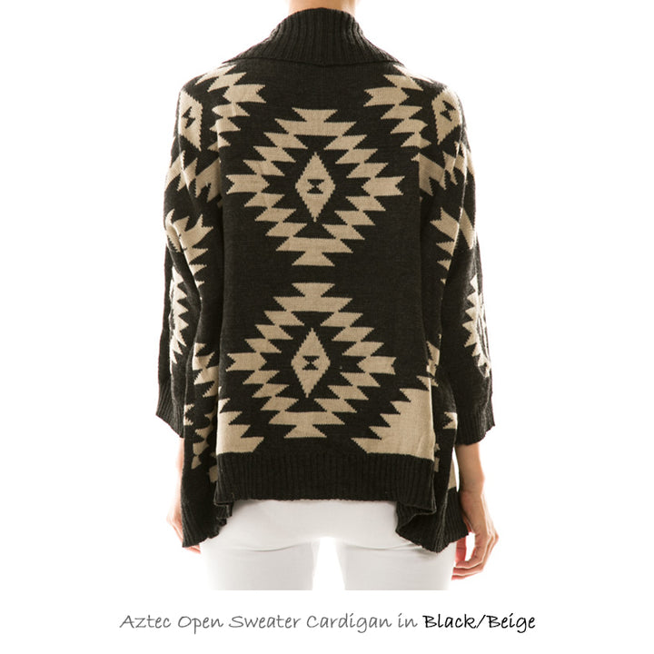 IKAT Shawl Collar Cardigan Image 4