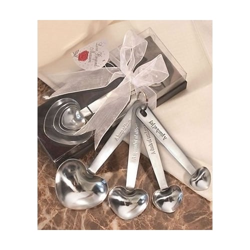Heart Shaped Measuring  Spoons in Gift Box Image 2
