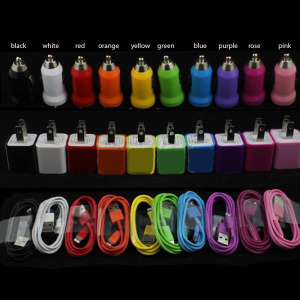 Travel Set 3 in 1- Wall ChargerCar ChargerUSB Cable for iPhone 5IPod 5IPad MiniiPod Nano 7 Image 1