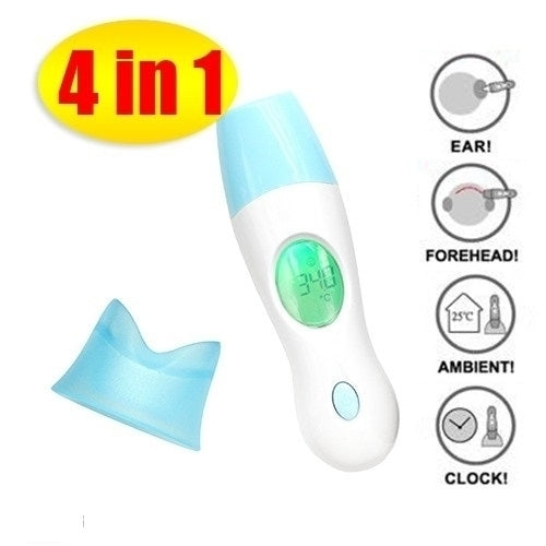 AngelSale 4 In 1 Digital Infrared Ear and Forehead Baby Thermometer with Stand Image 2