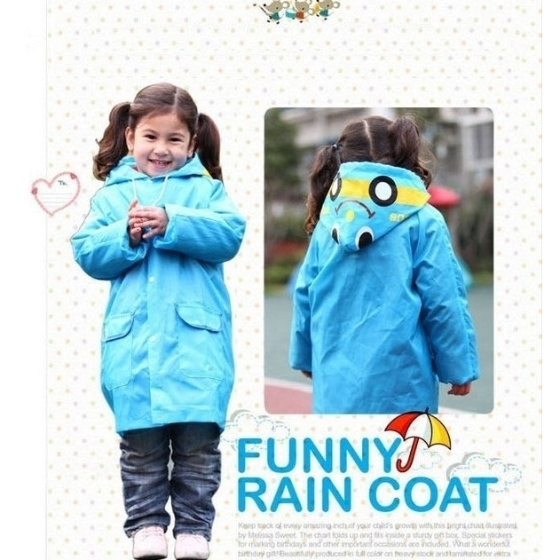 AngelSale Funny Kids Raincoat Image 2