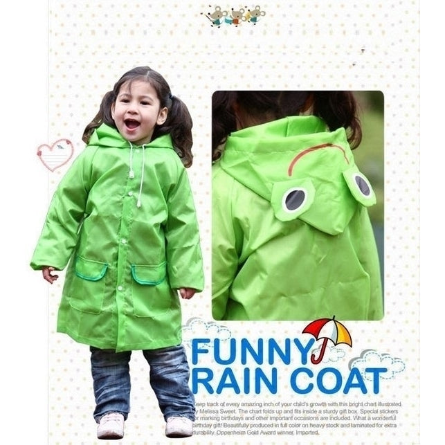 AngelSale Funny Kids Raincoat Image 3