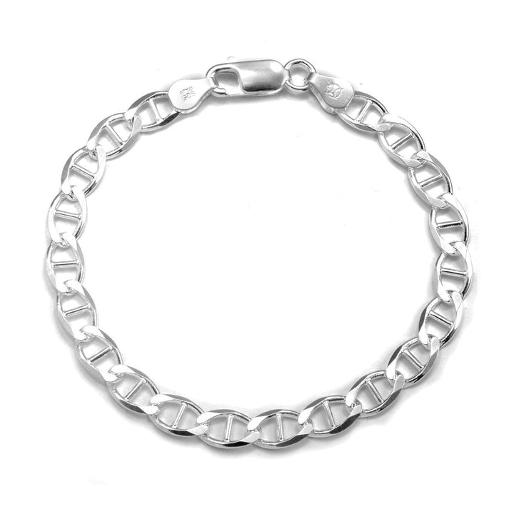 Men Sterling Silver Italian Bracelets Image 4