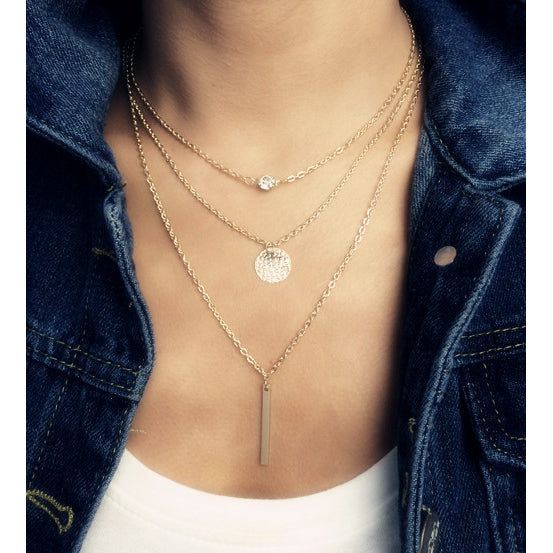 Multilayer Crystal Necklace "Inspire" Image 1