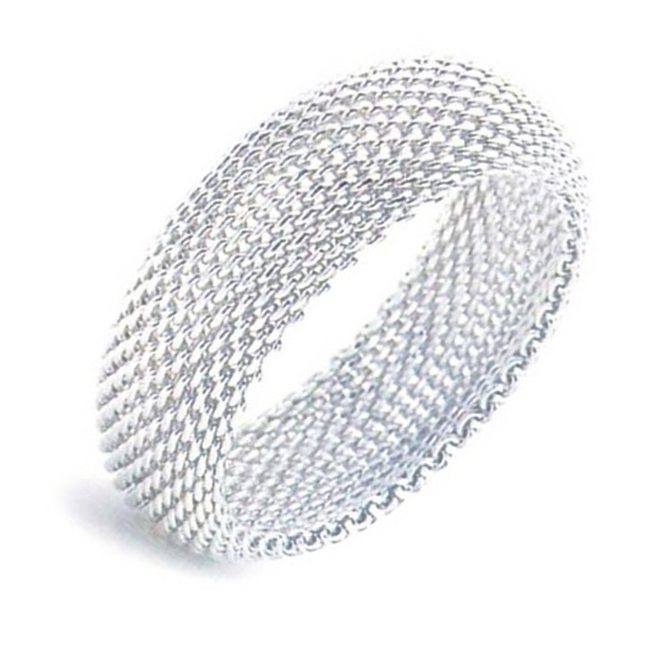 Silver Plated Woven Mesh Silky Chains Bracelet for Women Image 3