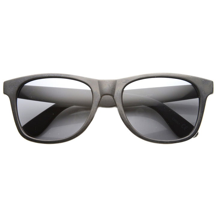 Mens Retro Classic Clean Plastic Horned Rimmed Sunglasses 9654 Image 1