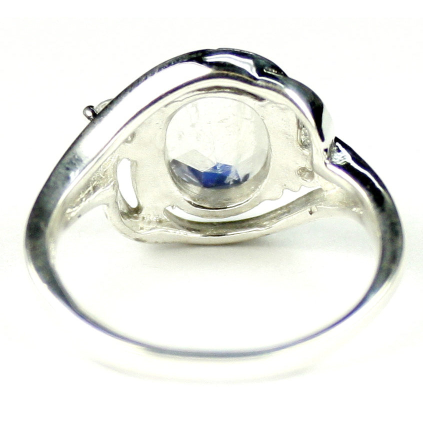 Sterling Silver Ladies Ring Rainbow Moonstone SR021 Image 4