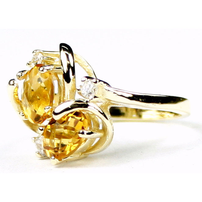 10K Gold Ladies Ring Citrine R016 Image 2
