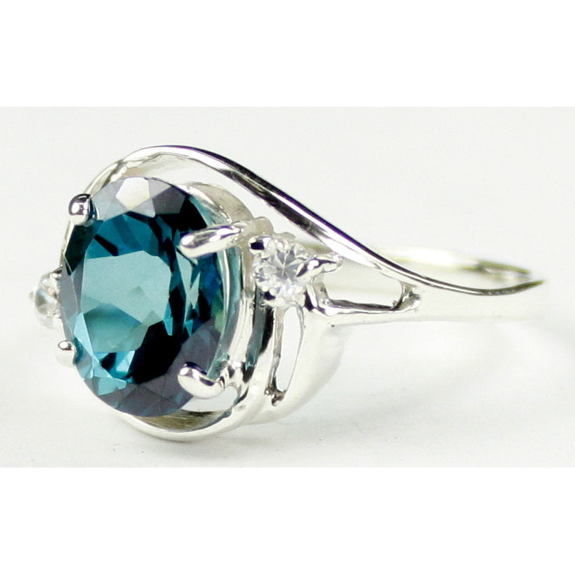 Sterling Silver Ring Paraiba Topaz SR021 Image 2