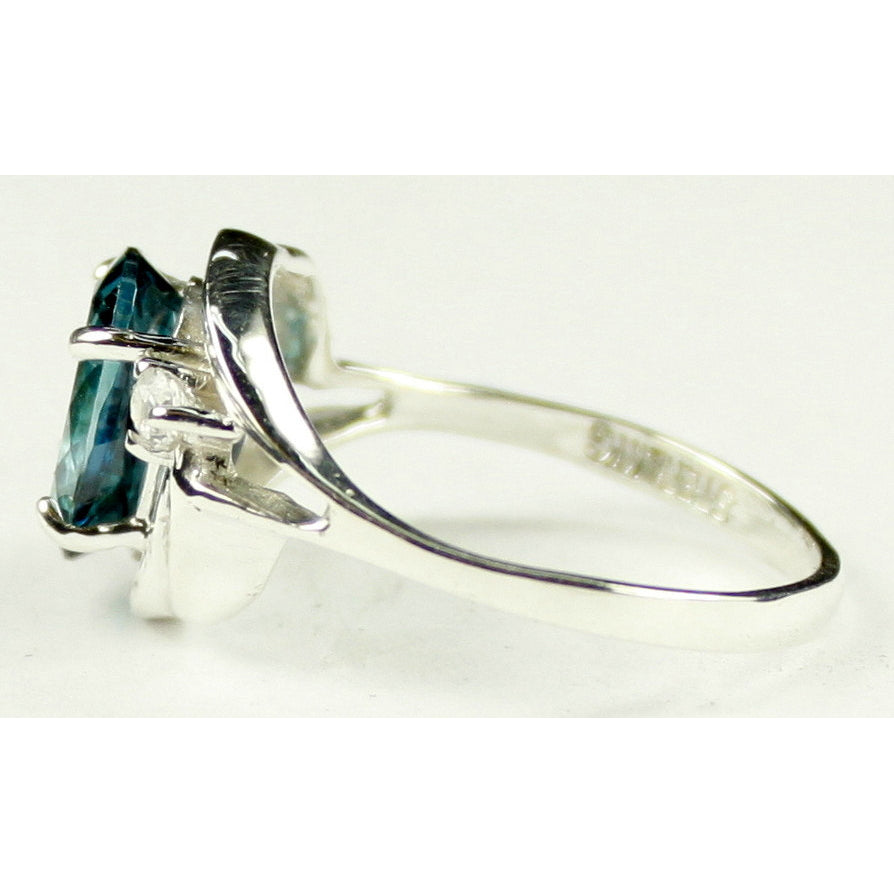 Sterling Silver Ring Paraiba Topaz SR021 Image 3