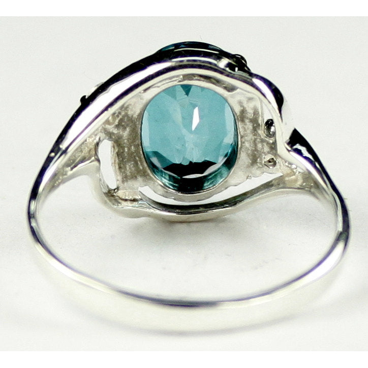 Sterling Silver Ring Paraiba Topaz SR021 Image 4