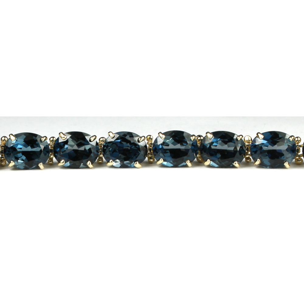 10KY Gold Bracelet London Blue Topaz B003 Image 2