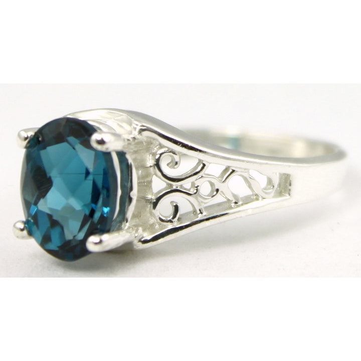 SR305 London Blue Topaz 925 Sterling Silver Ring Image 2