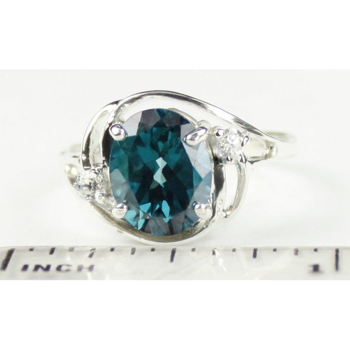 Sterling Silver Ring Paraiba Topaz SR021 Image 4