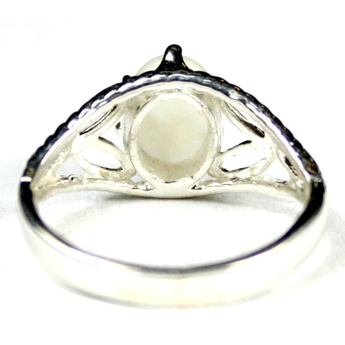 SR137 Mother of Pearl 925 Sterling Silver Ring Image 4