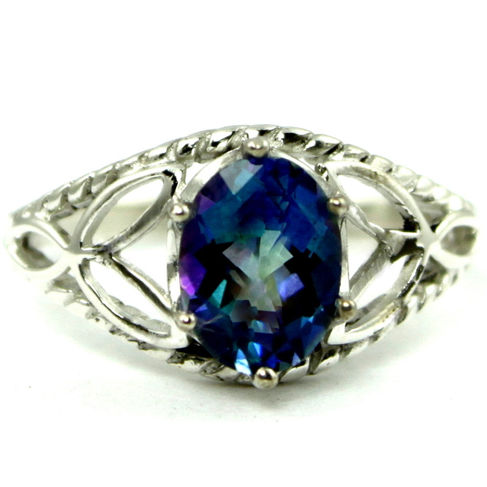 SR137 Neptune Garden Topaz 925 Sterling Silver Ring Image 1