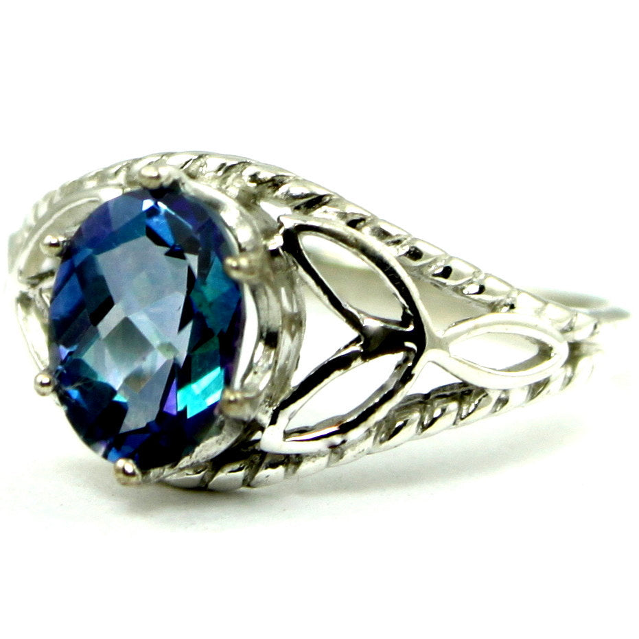 SR137 Neptune Garden Topaz 925 Sterling Silver Ring Image 2