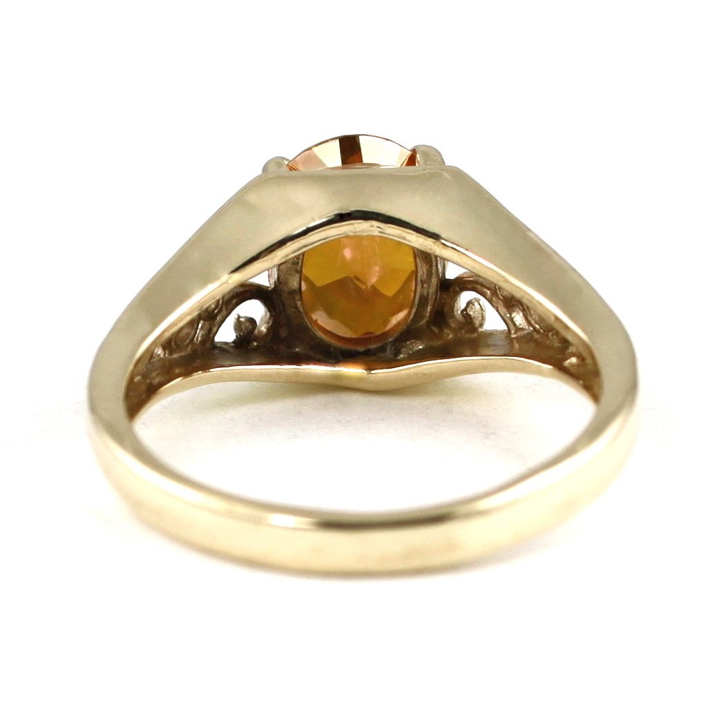 10K Gold Ladies Ring Twilight Fire Topaz R005 Image 4