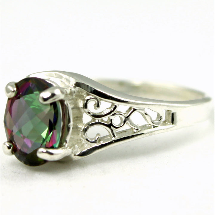 Sterling Silver Ladies Ring Mystic Fire Topaz SR005 Image 2