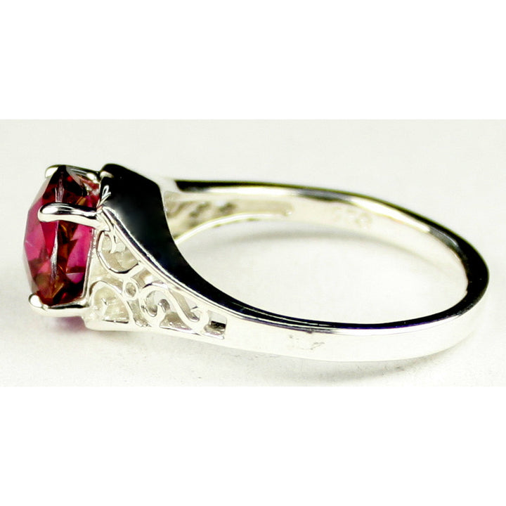 Sterling Silver Ladies Ring Crimson Fire Topaz SR005 Image 3