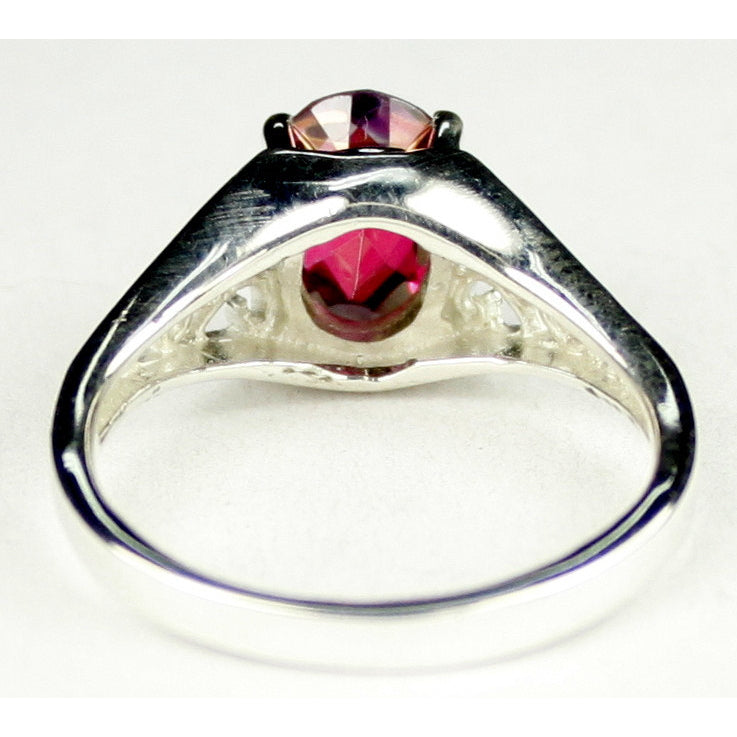 Sterling Silver Ladies Ring Crimson Fire Topaz SR005 Image 4