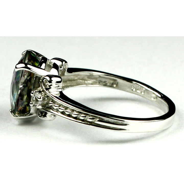 SR136 Mystic Fire Topaz 925 Sterling Silver Ring Image 3