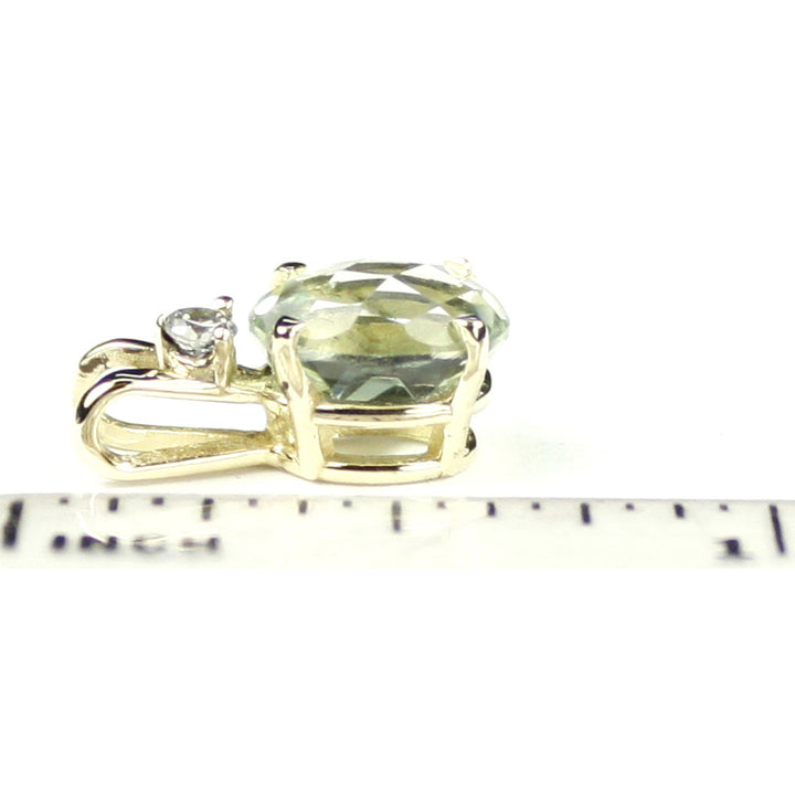 14K Gold Green Amethyst P021 Image 4